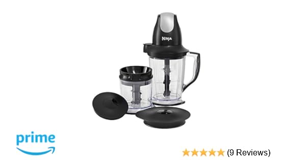 Ninja QB1001UKBK Master Prep Professional Chopper 500W-QB1001UKBK, 500 W, 1.5 liters, Black: Amazon.co.uk: Kitchen & Home